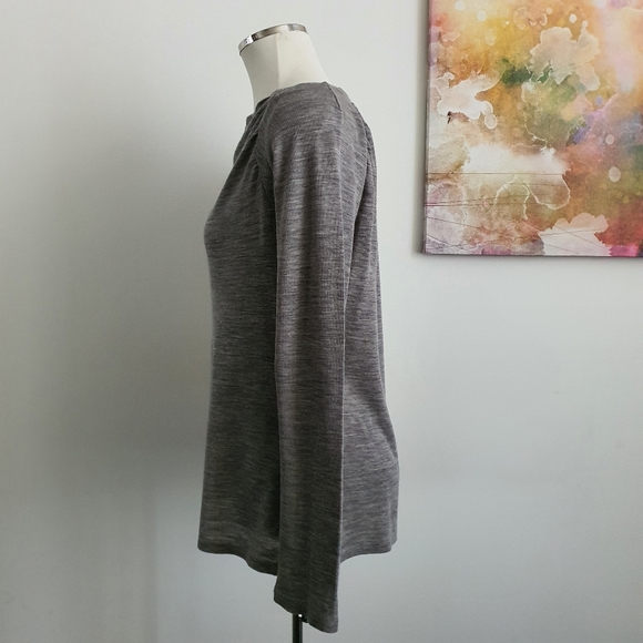David Lawrence Wool Blend Long Sleeve Grey Top Size XL - Picture 9 of 9